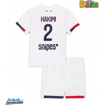 Paris Saint-Germain Achraf Hakimi #2 Bortedraktsett Barn 2025-26 Kortermet (+ Korte bukser)